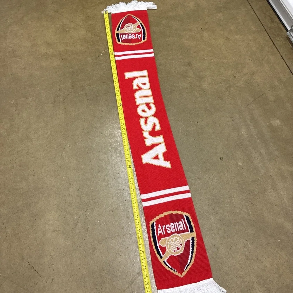 Arsenal FC Scarf Gunners For Fan Supporter LETS GO GOONERS!!!! Red Colorway